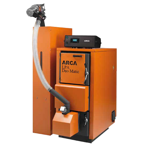 Centrala termica automata lemn-peleti ARCA LPA DUO MATIC LPA70R - 70 kW